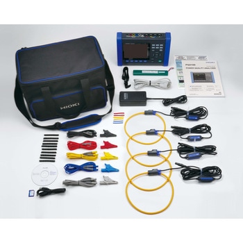 带 6000A 传感器（4 个单元）的电能质量分析仪及其他配件。HIOKI（日置电机）52595919